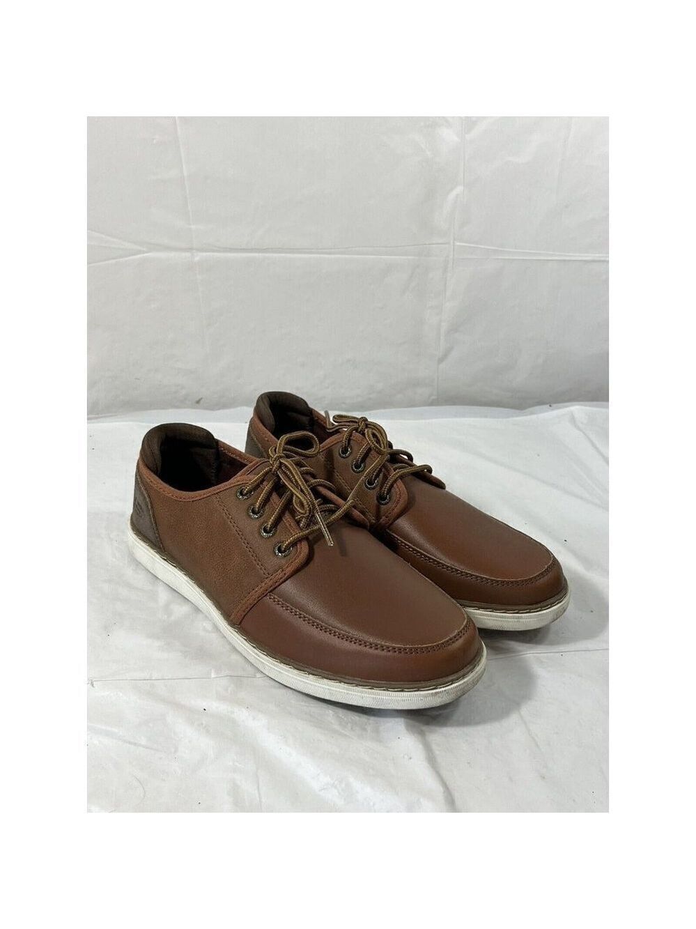 Skechers Classic Fit 65270 Brown Leather Shoes Size 7